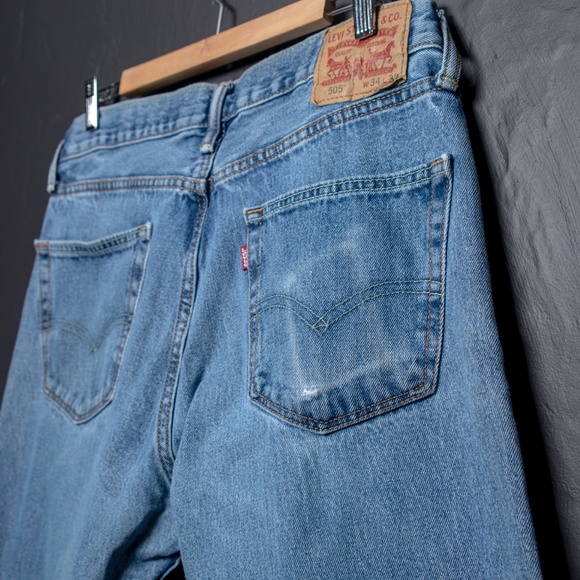 Levi's 505 Jeans High Waist W34 L32 - Picture 2 of 6